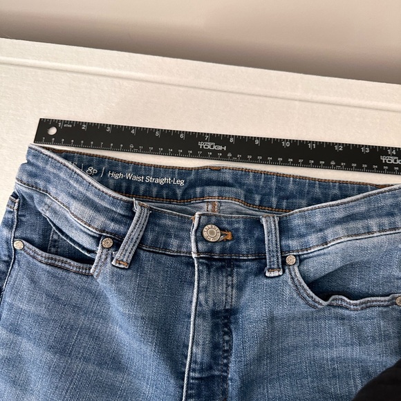 Gently Used Talbots Flawless High Waist Straight Leg 8P Jeans - Picture 2 of 6